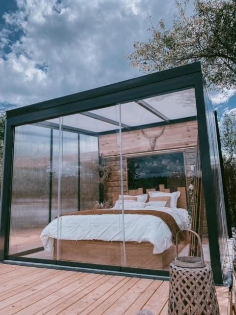 Cabane Au Style Scandinave Et Son Bain Nordique Bouillon Luaran gambar