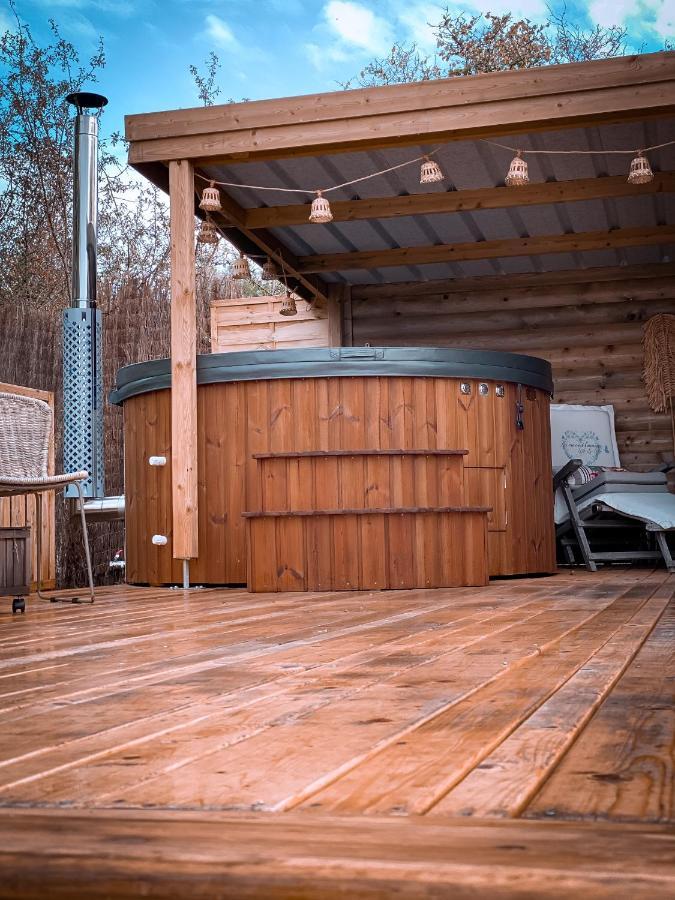 Cabane Au Style Scandinave Et Son Bain Nordique Bouillon Luaran gambar